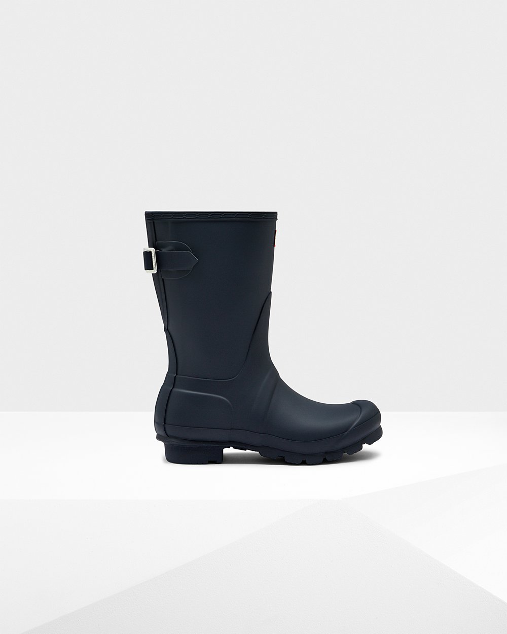 Galochas Curtas Hunter Feminina Azul Marinho - Original Back Adjustable - 98HQBPGES